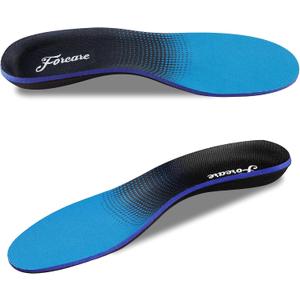 Plantar Fasciitis Insoles Arch Supports for Men and Women Shoe Inserts Orthotics - Athletic Shoe Insoles for Flat Feet Arch Heel Pain High Arch Womens 6-6.5 | Mens 4-4.5 (Mens 4 - 4 1/2 | Womens 6 - 6 1/2, Blue)