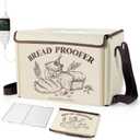 Bread Proofing Box with Temp & Timer Control  Foldable Bread Proofer for Dough, Sourdough, Pizza & Yogurt  Large Proofing Container for 3D Filament Drying, with NTC Sensor & Bonus Shelf