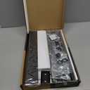 Universal TV Stand - Table Top TV Stand for 27-60 inch LCD LED TVs - 9 Level Height Adjustable TV Base Stand with Tempered Glass Base & Wire Management, VESA 400x400mm