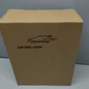 CAROMOP Premium PU Leather Car Seat Covers Full Set,Waterproof Split Bench Covers for Cars, Universal Car Interior Covers Seat Protectors for Sedans SUVs Pick-up Trucks(Black)