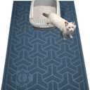 UPSKY Cat Litter Mat, Litter Trapping Mat Soft on Kitty Paws, Large Litter Box Mat 35" x 24" Scatter Control for Indoor Cats Waterproof and Extra Large Pretty Litters Carpet