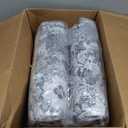 Lessymo 8x10 Area Rugs for Living Room, Machine Washable Non Slip Large Rug, Soft Low Pile Carpet for Bedroom Dining Office, Vintage Grey/White Distressed Floral Floor Decor