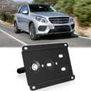 Front Bumper License Plate Mount Compatible with Mercedes-Benz GLE Mercedes-Benz GLC GLE SUV and ML Class No Drill Front Tow Hook License Plate Frame Anti-Theft Bracket Holder Mounting Accessories