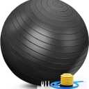 Balance Ball Yoga Pilates Accessories Home Fitness Equipment Pregnant Women Rehabilitation Exercise Yoga Ball Gym (65cm, Black)