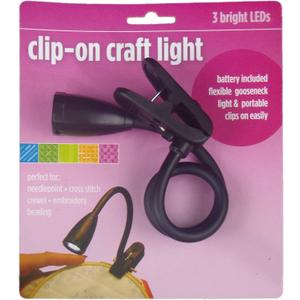 Edmunds All Purpose Clip On Led Light, 8in ,Black