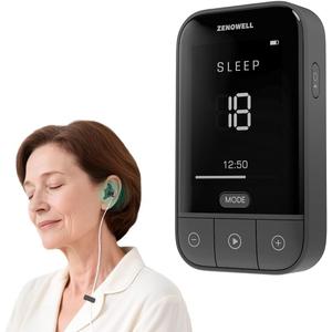 Relaxation Device for Better Sleep, Stress Relief, Calm, Anxiety Relief, Sleep Aid Device for Adults, Portable Zenowell Vita, Boost Energy and Focus, No Apps Required