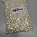 2000PCS Pearls for Crafting, Ivory No Hole Beads for Centerpieces Vases, Assorted Sizes Bulk Fake Pearls Beads for Vase Filler, Candles Centerpiece, DIY Crafts, Jewelry Making (4/6/8/10/14/20mm)