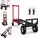 4in1 Heavy Duty Convertible Hand Truck, Alloy Steel Dolly Cart with Wheels