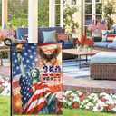 NASIAN 250 Year American Anniversary Flag 250th Anniversary USA Merchandise Garden Flag Patriotic 4th of July Eagle Yard Garden Flags For Outside 12x18 Inch Double Sided Outdoor Banner Decorations