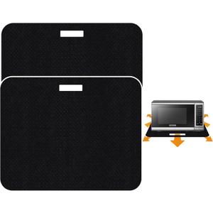 Heat Resistant Mat for Air Fryer with Sliding Function, 2 Pcs 15 * 18 in Heat Resistant Pad Caddy Countertop Protector Mat Compatible with Most XL Air Fryer Ninja Air Fryer Micro Wave Oven