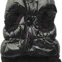 Vedem Dog Warm Fleece Puffer Vest Coat Cold Weather Pet Jacket Quilted Vest Clothes for Cats and Small Dogs (L, Black)