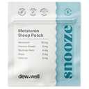 Dew Well 12 Pack Snooze Melatonin Sleep Patches – Wearable, No Latex, Easy to Use – Supports Natural Sleep