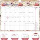 3 x Calendar 2026-2027, 18-Month Wall Calendar from Jan 2026 to Jun 2027, 11.5" x 14.7", Spiral Binding Hanging Monthly Calendar with Twin-Wire Binding, Perfect for Home or Office - Vintage Floral