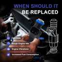 HiSport 0280158055 Fuel Injectors 6PCS Compatible with Ford Explorer Mustang Ranger,Replacement for Land Rover Mercury Mountaineer 4.0L V6 2005-2011
