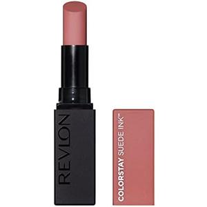 Revlon Lipstick, ColorStay Suede Ink, Built-in Primer, Infused with Vitamin E, Waterproof, Smudge-proof, Matte Color, 001 Gut Instict, 0.09 oz