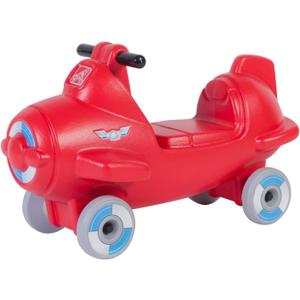 Step2 Sky Rider Kids Push Car, Foot Powered Ride On Toy, Practice Balance with 4 Wheels, Track Not Included, Made of Durable Plastic, Max Weight 50 lbs., for Toddlers 2-5 Years Old, Red, Large