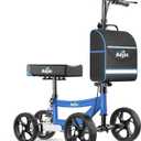 Aojin Knee Scooter for Adults for Foot Injuries, Storage Bag, 8'' Wheels
