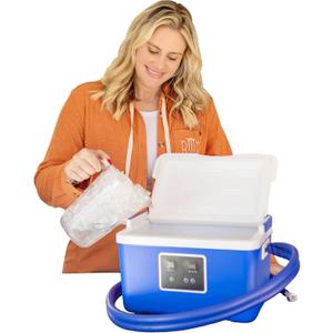 Brace Direct Blue Ice Cold Therapy Machine  Cryotherapy for Pain Relief  Ice Machine for Knee After Surgery, Back, Shoulder, Hip, and Ankle  Cold Compression for Arthritis and Post-Surgery Relief