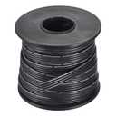 MECCANIXITY 20AWG Silicone Ribbon Cable 4Pin 20 Gauge Flat Cable Flexible Silicone Wire 10m/32.8ft Black Stranded Tinned Copper Wire for Model Plane, Model Car, Electric Appliance