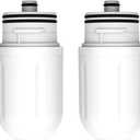 Bidet Attachment for Toilet with 2 Pack Filter,Ultra-Slim Non-Electric Self Cleaning Dual Nozzle Hygienic Bidet Toilet Seat,Removes Chlorine, Filters with Pressure Controls (Only 2 Pack Filter)