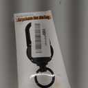 Heavy Duty Carabiner Keychain with AirTag Holder,Alloy Car Fob keychain with AirTag Holder,Sturdy Scratch-Resistant Key Holder with AirTag Case, for Apple AirTag, Keys,Badges