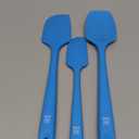 DI ORO Silicone Spatula Set - Rubber Kitchen Spatulas for Baking, Cooking, & Mixing - 600F Heat-Resistant & BPA Free Silicone Scraper Spatulas for Nonstick Cookware - Dishwasher Safe (3pc, Blue)
