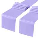 Quimoy 2 Pack Lavender Satin Table Runner 12 x 108 Inch, Table Runner for Party Wedding Banquet Birthday Graduation Decoration, Bright Silk Smooth Fabric Party Chair Sashes