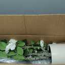 Yepdin 2 pcs Pack Artificial Camellia Tree with White Planter - 39 inch Tall Fake Tree,3.2 Ft Artificial Plants Indoor & Outdoor Housewarming Gift