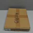 ArtXO 8"x10" Picture Frame Wooden, Display Pictures5 x7 with Mat or 8"x10" Without Mat,Gold Bamboo Poster Frames,Hanging Photo Frame Wall (Gold03(wide:17.5mm)