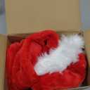 RJVW 6Pcs Santa Hats Christmas Hats: Xmas Holiday Hat for Adults, Unisex Velvet Classic Santa Hat for Xmas New Year