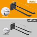 Sinoer Heavy Duty Double Garage Hooks 12.44 Inch Wall Mount Utility Hooks, Tool Organizer for Ladders, Bikes, Tires, Garden Tools & Strollers (4 Pack)