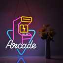 Arcade Neon Sign for Wall Dcor with Dimmable Switch LED Neon Signs Decor 