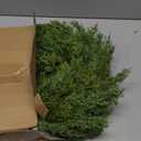 6.5FT Real Touch Christmas Garland with Lights & Timer, Realistic Lighted Green Cedar Garland Battery Operated, Lush Pine Needle Cypress Garland for Mantle, Table, Fireplace, Stairs Railing, Door