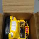 ArtCreativity Yellow School Bus Toy with Flashing Lights & Sound, Friction Powered 1/16 Scale School Bus Toy for Kids with 4 Sounds & Lights, Back & Side Doors Open, Easter Gifts for Kids Ages 3+