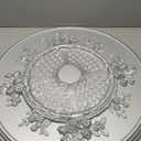 Ekena Millwork CM27FLPLS Flower Ceiling Medallion 27"OD x 1 1/8"P (Fits Canopies up to 3 7/8") Hand-Painted Platinum