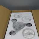 WILON Black Flush Mount Ceiling Light, Farmhouse Kitchen Lighting Fixtures Ceiling Mount, 3-Light Clear Glass Semi Flush Mount Ceiling Light Fixture for Hallway Entryway Foyer Bedroom Laundry Room