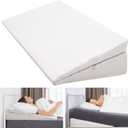 DoCred Wide Bed Wedge Pillow - 7.5Adjustable Wedge Pillow for Headboard, Sleeping Wedge Mattress Topper Lifter, Inclined Mattress Elevator for Acid Reflux,King Size