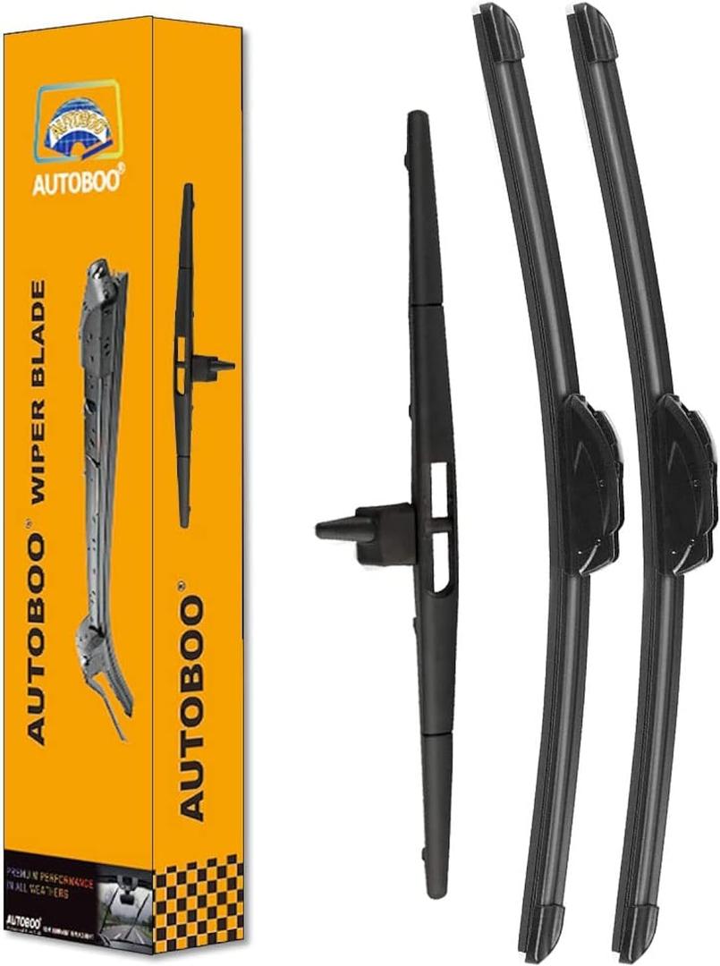 3 Wipers Replacement for Honda Pilot Rear and Front Windshield Wiper Blades 2009-2015,3 Pieces 22"+21"+14 inch