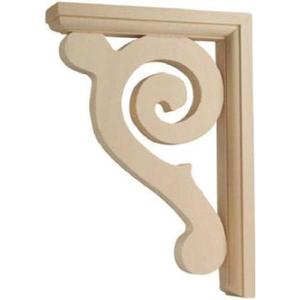 CB618 6" x 1-1/2" x 8-1/2" Small Scroll Shelf Bracket