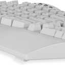 Perixx PERIBOARD-512W Periboard-512 Ergonomic Split Keyboard - Natural Ergonomic Design - White - Bulky Size 19.09"X9.29"X1.73", US English Layout