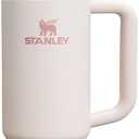 Stanley Quencher H2.0 Tumbler with Handle and Straw 30 oz | Flowstate 3-Position Lid | Cup Holder Compatible for Travel | Insulated Stainless Steel Cup | BPA-Free | Rose Quartz 2.0
