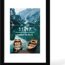 Hongkee 11x17 Frame, Black Wood Style - Display 8 x 12 Picture with Mat or 11x17 Poster without Mat, Wall Mounting Horizontal and Vertical, 1 Pack