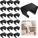 Blulu 16 Pieces Patio Furniture Clips Outdoor Furniture Sofa Clips 2.4 D x 1.4 W x 1.22 H Rattan Clamps Wicker Chair Fasteners, Connect The Sectional or Module Couch