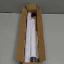 Sliding Door Security Bar - 17.1-40 Inches Adjustable for Glass Patio Doors - White Lock With Rubber Tips, 1.25 Inch Diameter for Windows and Home