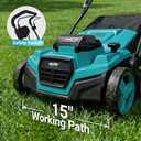 36V 15" Brushless Cordless Electric Dethatcher and Scarifier Compatible with Makita 18V Battery(Tool Only), w/12Gal Thatch Collection Bag, 5-Depth Adjustment, Quick-Fold, Walk Behind for Lawn Care