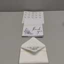 Fumete 50 Set Funeral Thank You Cards with Envelopes and Stickers, Thank You Sympathy Cards with Meaningful Message, Bereavement for Funeral, Family Loved Ones, Celebration of Life (Flower)