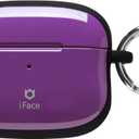 iFace First Class Case [Compatible with AirPods Pro]  Cute Shockproof Hybrid Dual Layer [Hard Cover + Bumper] Keychain Protective Case [Drop Tested]  Purple