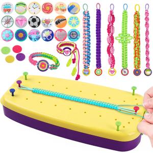 VIDIBESTY Stretchy Bracelet Making Kit for Girls 6-12, Elastic String DIY Arts & Crafts Bulk Toy Set, Friendship Jewelry Maker Tool, Popular Christmas Birthday Gifts for Kids Ages 7 8 9 10 11(112PCS), Medium