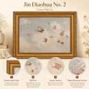 Butterfly Cloud Canvas Wall Art,Cottagecore Nursery Wall Decor24x16in