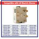 EBF62174907 Infinite Control Switch Compatible with LG Range Surface Element Rotary Switches Replace EBF62174902 EBF62174904 PER001-12LG D PER001-12S D